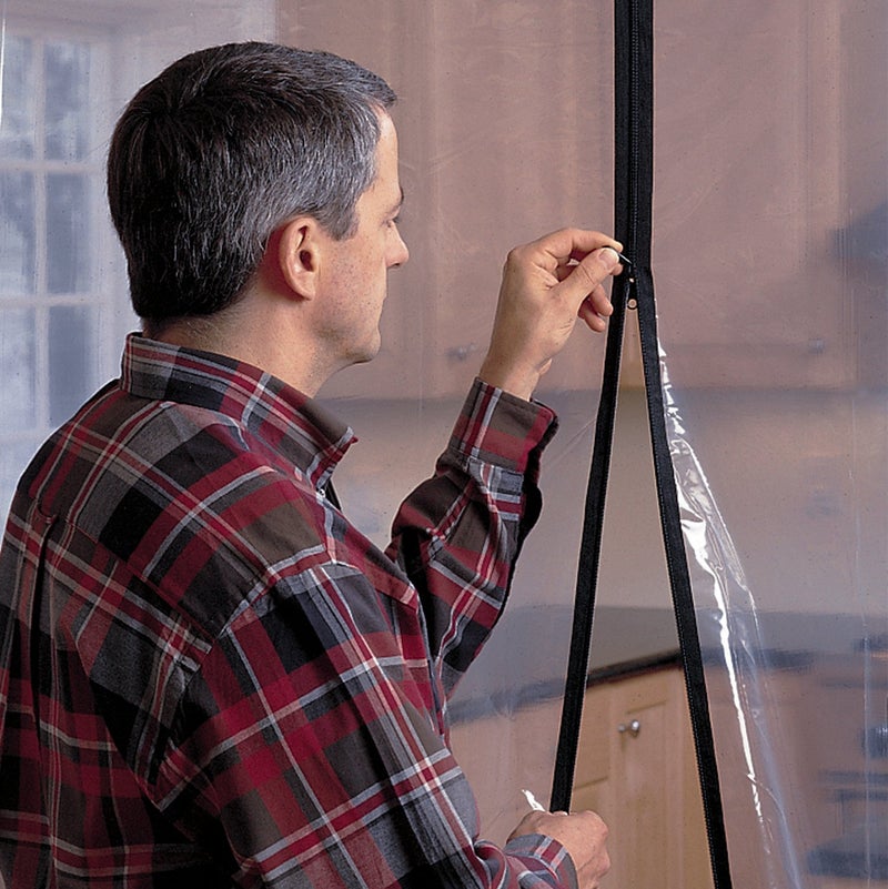 ZipWall 2-Pack Standard Zipper for Dust Barriers, AZ2 , Black - Image 2